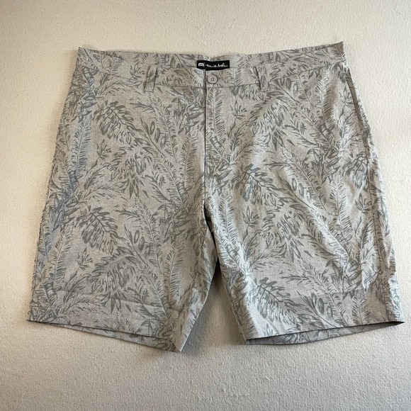 Travis Mathew Mens 42 Jaguar Heather Quiet Shade Floral Print Golf Shorts Flat - Picture 2 of 8